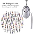 thumbnail image 4 of Alarme Personnelle, 5 Pcs 140db Porte-Clés Alarme d'Urgence, 4 of 4