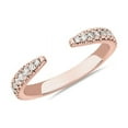 thumbnail image 1 of 0.20 T.C.W Round Shape Natural Diamond Latest Design Wedding Eternity Band for Ladies Solid 14K Rose Gold Size 8, 1 of 1