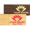 thumbnail image 1 of Unidad flash USB TATMOHIK de madera de 8 GB, 25 unidades, nogal, arce y bambú, 1 of 7