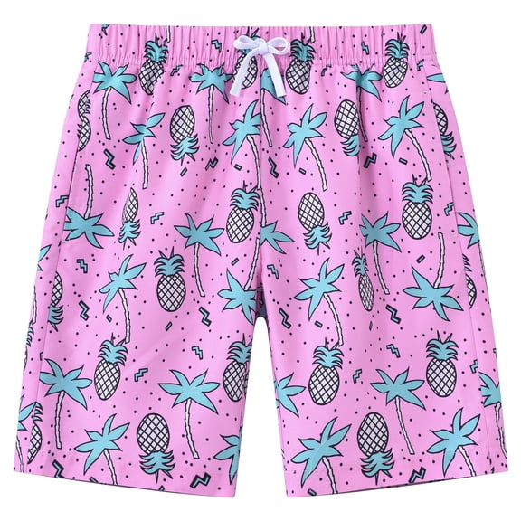 Boys Swim Trunks Liner Casual Bathing Suit for Kids Stretch Swim Shorts 5-16 Years
