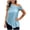 Light Blue, variant on Tauxra Satin Blouses for Women Off The Shoulder, Sleeveless Satin Blouses for Women with Asymmetrical Hem, Business Casual Tops for Women Office