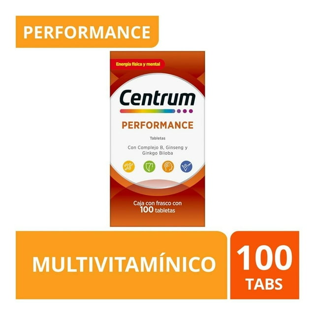 Multivitamínico Centrum Performance 100 tabletas