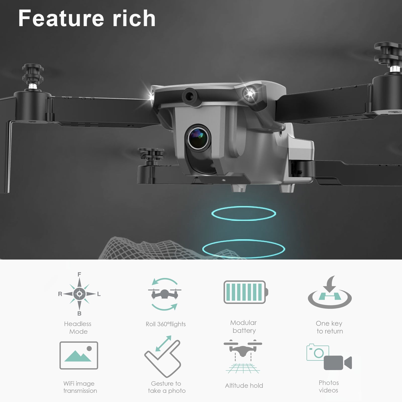 KIYAAN Lightweight Mini Drone with 48MP HD Camera 4K Video, More Than 45  Mins Flying Time, Less than 249 g, Tri-Directional Auto Obstacle Sensing,  Return to Home Feature, GPS Drone : 