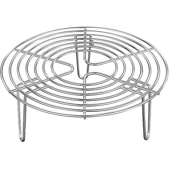 Rejilla de acero inoxidable para cocinar, soporte para vaporizador, rejilla para pasteles, rejilla redonda para cocinar al vapor, inserto para vaporizador