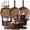 Chocolate, variant on Carote 24-Piece Detachable Cookware Set, Khaluna Cream White, Ceramic Nonstick, Made Without Intentionally Added PFAS