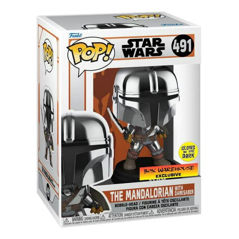 Funko POP! Star Wars Mandalorian with Darksaber (Chrome
