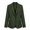 Green, variant on Women Button Blazer Jackets Lapel Long Sleeve Solid Color Coats Straight Fit Business Casual Office Suit Coat with Pockets (Yellow,S)