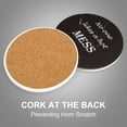 thumbnail image 3 of 6 Pcs Verres Amusants avec Support Marbre Noir Absorbant Rond Cool Tasse en Céramique Cadeau, 3 of 7