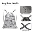 thumbnail image 4 of Balery Country Farm Scene Pattern Drawstring Backpack Bag Sport Gym Sackpack Cinch Bags Pattern Drawstring Backpack Bag Sport Gym Sackpack Cinch Bags -Medium, 4 of 6