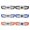 Black&Blue&Orange, variant on 6pcs Tennis Racket Damper Silicone Shock-absorbing Tennis Damper Non-slipping Tennis Gadgets