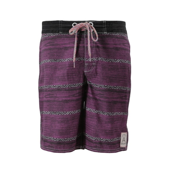 3rd & Army Men’s Premium Surf Board Shorts Summer Swimwear Beach Swim Trunks (Burgundy - 3M31WZ015, 34)