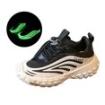 thumbnail image 3 of adviicd Toddler Sneakers Kids Shoes Running Shoes Girls Boys Students Sports Shoes Spring and Autumn Casual Shoes (Black,10-10.5 Years), 3 of 7