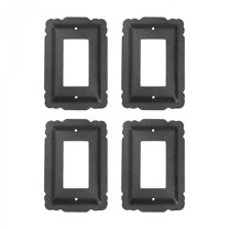 4 Pcs Switchplate Black Steel SIngle GFI RSF Wall Mount Renovators Supply
