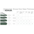 thumbnail image 4 of Kohler 706000-L-BL 62 in. Levity Sliding Bath Door with 0.25 in. Thick Glass - Matte Black, 4 of 7