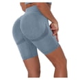 thumbnail image 1 of Gibobby Short Deportivo Fitness Sports Yoga Femen's High Cintura Hip Pantalones elevadores corriendo Pantalones de Yoga(Azul, M), 1 of 5