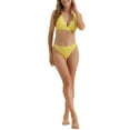 thumbnail image 2 of INSPIRE CHIC Women's V Neck Crisscross Bikini Sets, 2 Piece Back Drawstring Triangle Bottoms Swimwear Bathing Suits X-Large Yellow, 2 of 5