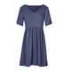 thumbnail image 5 of Moda mujer Casual Cruz manga corta Pachwork cuello en V vestido sólido Pompotops ghjkhdj14155, 5 of 9