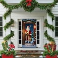 thumbnail image 4 of Christmas Door Cover Banner, Xmas Hanging Banner Holiday Backdrop Merry Christmas Santa Background for Home Holiday Decor 35.4 x 72.8in, 4 of 6