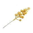 thumbnail image 2 of 14 Pieces Christmas Tree Flower Decoration Craft Wedding Garland Handmade Artificial Foam Layout Wreath Ornament Multi-purpose Accessory Office Party Gold, 2 of 7