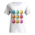 thumbnail image 1 of Outfmvch Chemises de Pâques pour Femmes, Chandails en Molleton à Col Rond pour Femmes, Chemises à Manches Courtes pour Femmes, Hauts de Sortie pour Femmes, T-Shirt à Manches Courtes Col Rond Carnaval, T-Shirts Graphiques pour Femmes Bleu Ciel 3 TG, 1 of 6