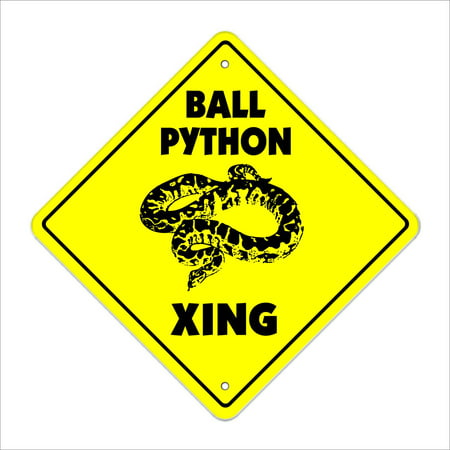 Ball Python Crossing Sign Zone Xing | Indoor/Outdoor | 14