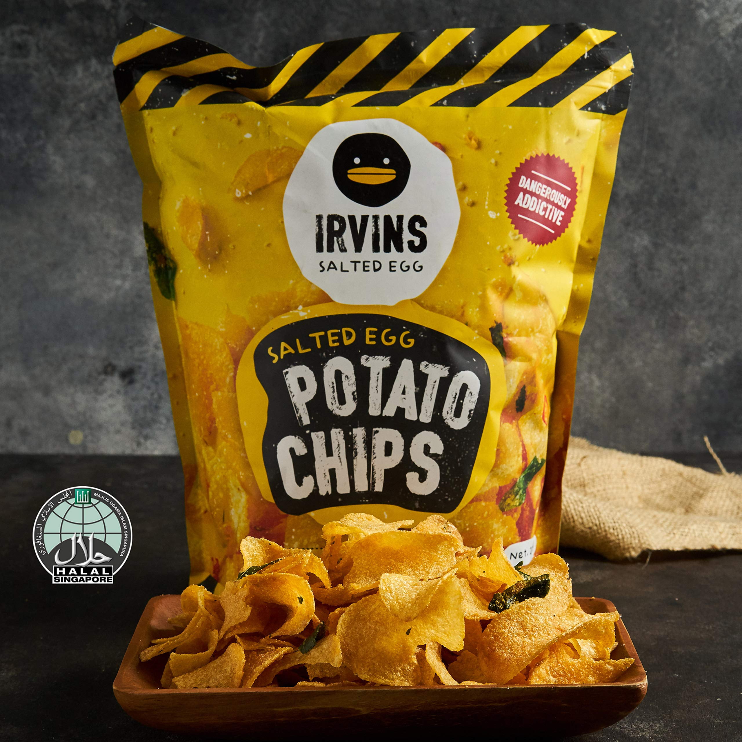 IRVINS Salted Egg Potato Chips Crisps 105g - Walmart.com