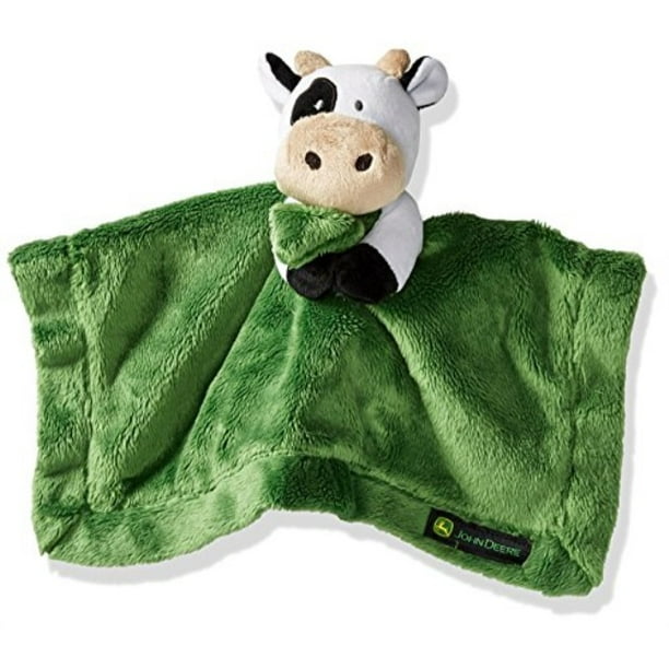 john deere baby cuddle snuggle security blanket boy girl farm animal