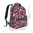 thumbnail image 2 of Easygdp music Skull record Guitar Mochila Ergonómica Versátil para Laptop - Múltiples Bolsillos, Correas Ajustables, Unisex para Escuela, Viajes y Actividades al Aire Libre-One Size, 2 of 5