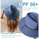 thumbnail image 3 of Women Straw Panama Hat Travel Fedora Beach Sun Hat Summer Wide Brim Straw Roll up Hat UPF 50+, 3 of 5