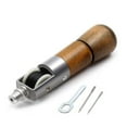 thumbnail image 1 of Leather Stitcher Kit For Heavy Duty Canvas Upholstery Repair, Professional Grade Lock Stitching Hand Tool With Metal Frame & Wooden Handle, Sewing Awl Kit For Handmade Needs, 1 of 5