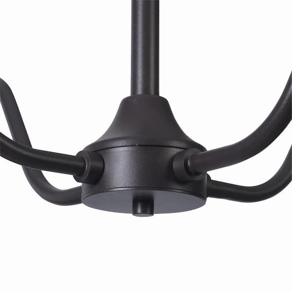 Ceybo Bell Ridge 4 Light Outdoor Chandelier — Vintage Industrial Hanging Fixture for Patio, Porch & Pergola