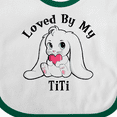 thumbnail image 4 of Inktastic Loved By My TiTi Bunny Rabbit Boys or Girls Baby Bib, 4 of 4