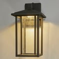 thumbnail image 4 of Maxxima LED Outdoor Wall Light Seeded Glass, Dusk to Dawn Sensor, 1000 Lumens, 3000K Warm White, 4 of 11