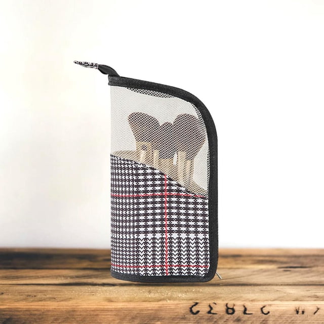 Bolsa de cosméticos shamjiam Organizador de almacenamiento plegable cepillo de maquillaje Estuche para brochas de maquillaje