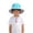 Blue-1, variant on Xfvqtps Kids Summer Sun Hat Boys Girls Bucket Hat Adjustable Strap Wide Brim Beach Breathable Sun Protection Hat