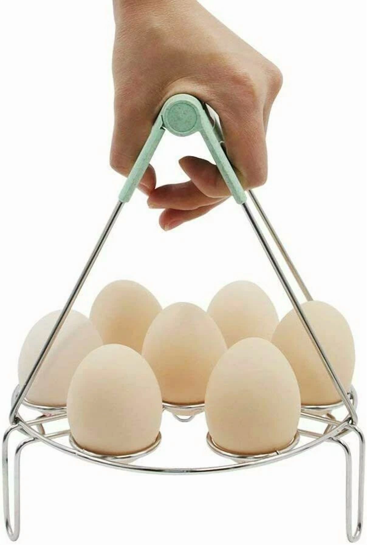 Egg Rack Steamer With Dish Plate Egg Clamp For Instant Pot 5,6,8Qt Pressure Cook