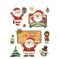thumbnail image 1 of 10pcs Christmas Window Decals Shop Window Mirror Wall Door Stickers Adorable Festive Living Room Bedroom Decorations (Random Patterns), 1 of 9