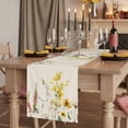 thumbnail image 2 of Table Runners 70 Inches Long Dress Scarves, Eucalyptus Leaves Farmhouse Coffee/Dining/Kitchen Table Decor, Holiday Table Runner, Farmhouse Retro Botanical Flowers Herbs 13x70 Inch, 2 of 9