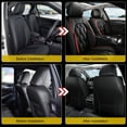 thumbnail image 6 of DIKSOAKR Seat Covers Fit for Kia Optima 2002-2020 Car Seat Covers 2 Front Seats Waterproof Leather Automotive Seat Cushion Protector Black, 6 of 7