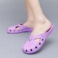 thumbnail image 5 of Women Rhinestone Flat Sandals EVA Garden Sandals Summer Shoes Lightweight, 5 of 8