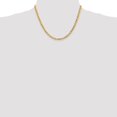 thumbnail image 6 of Auriga 14K Yellow Gold 4.5 mm Diamond-cut Rope Chain Necklace for Women 18", 6 of 6