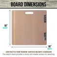 thumbnail image 3 of US Art Supply® 18"x18" Artist Field Sketch Tote Board Drawing Heavy-Duty Clip, 3 of 6