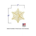 thumbnail image 2 of Pack of 1, Medium 7" x 8" x 1/4" Baltic Birch Plywood Snowflake #13 Wood Cutout for Wood Craft Project, Children or Adult Art Work, Home and Holiday Décor and DIY Fun, Made in USA, 2 of 2