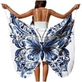 thumbnail image 2 of NSLGXD Cache-Maillot Papillon pour Femmes Bretelles Spaghetti Robe Portefeuille de Plage Été Protection Solaire Sans Manches Tenue de Plage Cache-Maillots Blanc Cache-Maillots, Taille P-5TG, 2 of 10