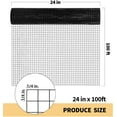 thumbnail image 2 of 2025 New Hardware Cloth 1/4 inch 24" x 100' ft 23 Gauge - Black Vinyl Coated Wire Mesh Roll Chicken Wire Fencing, Garden Wire Fence Rolls, 2 of 6