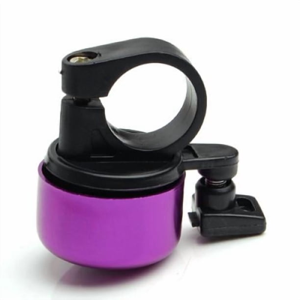 Timbre de bicicleta con zumbador para manillar, 4 colores. Púrpura