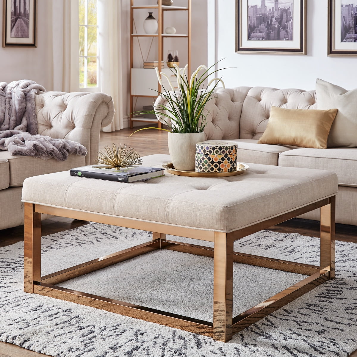 Unique Cushioned Coffee Table for Small Space