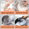 thumbnail image 4 of 50 Pcs New Upgrade Metal Dish Cloth,3-Layer Steel Wire Cleaning Cloth,No Scratches and No Odor, Multipurpose Steel  Wire Cleaning Cloth,Metal Dish Cloth for Dishes, Sinks & Stove Tops(7.87x7.87), 4 of 7