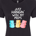 thumbnail image 4 of Inktastic Easter Hangin' with My Peeps Women's T-Shirt, 4 of 5