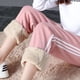 thumbnail image 1 of Pantalones deportivos de terciopelo de invierno para mujer, de pierna ancha, holgados, de talla grande, con piernas anchas, cálidos y gruesos, de terciopelo de cordero, ropa de abrigo, 1 of 4